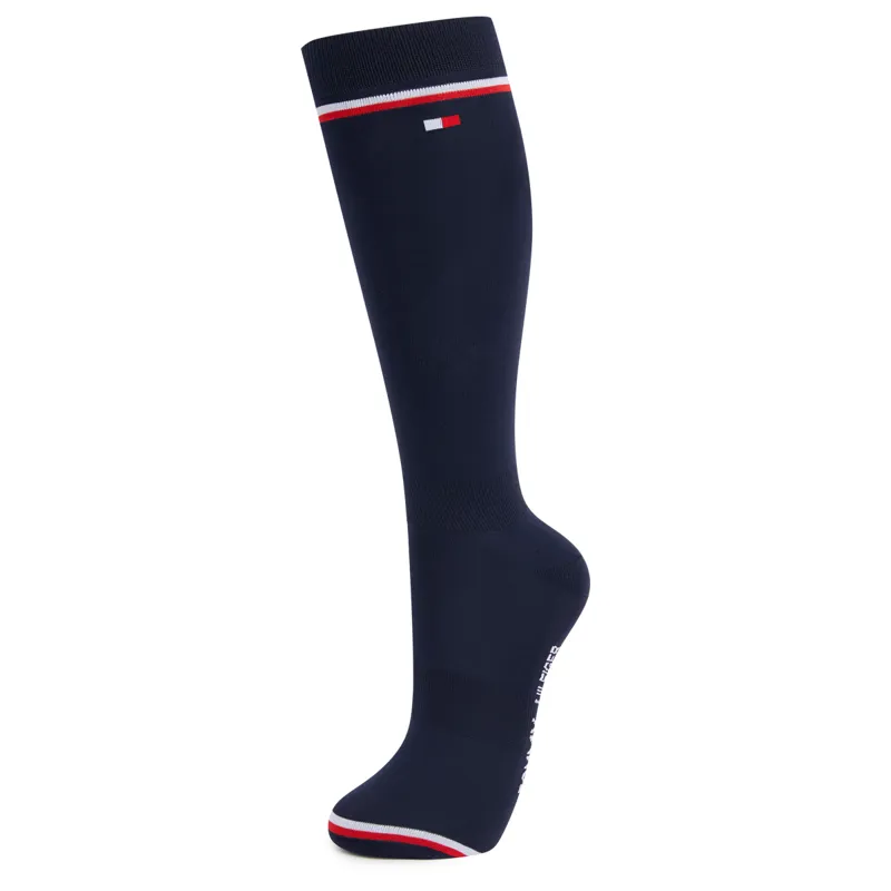 Tommy Hilfiger Byron Winter 2 Pack Unisex Long Riding Socks - Desert Sky