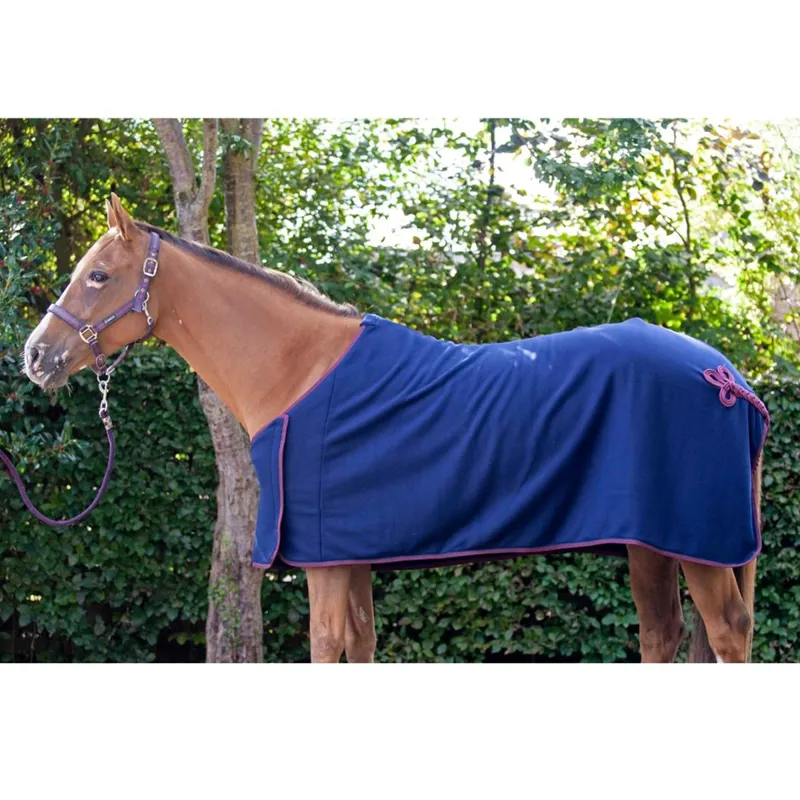 Cameo Core Show Rug - Navy/Burgundy