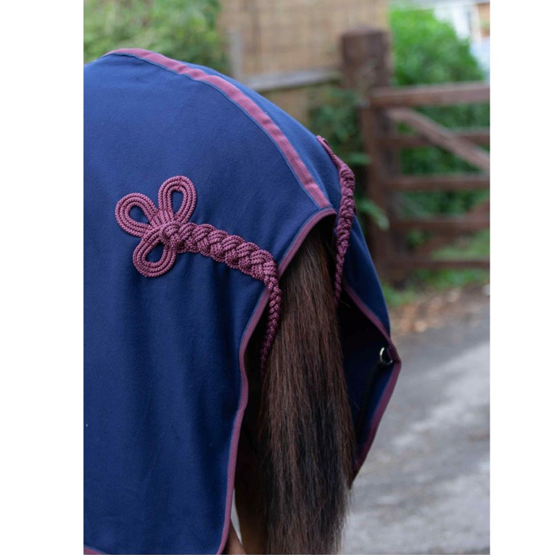 Cameo Core Show Rug - Navy/Burgundy-1