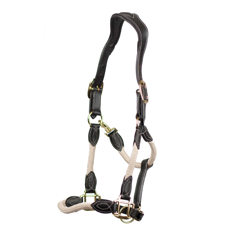 Cameo Anatomic Leather Headcollar - Natural-1