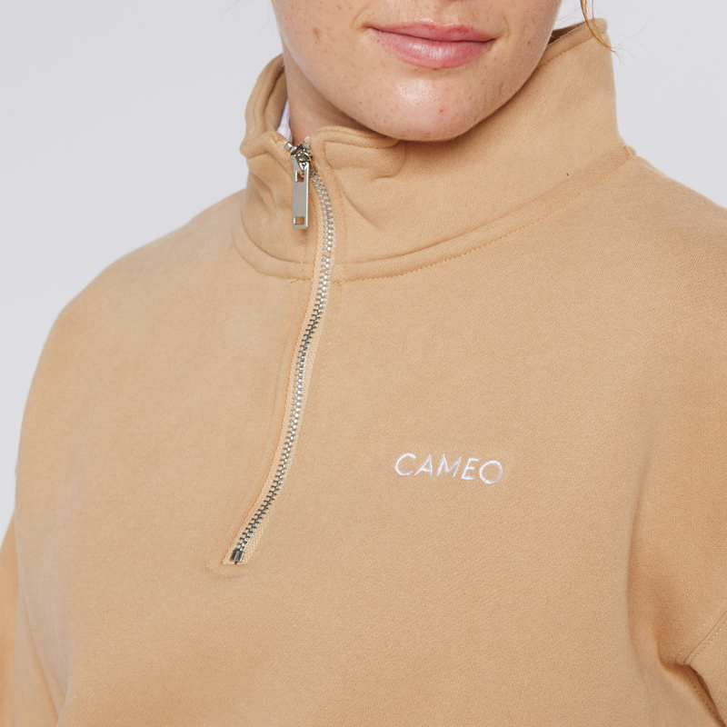 Cameo Ladies Mid Layer Sweatshirt - Camel-7