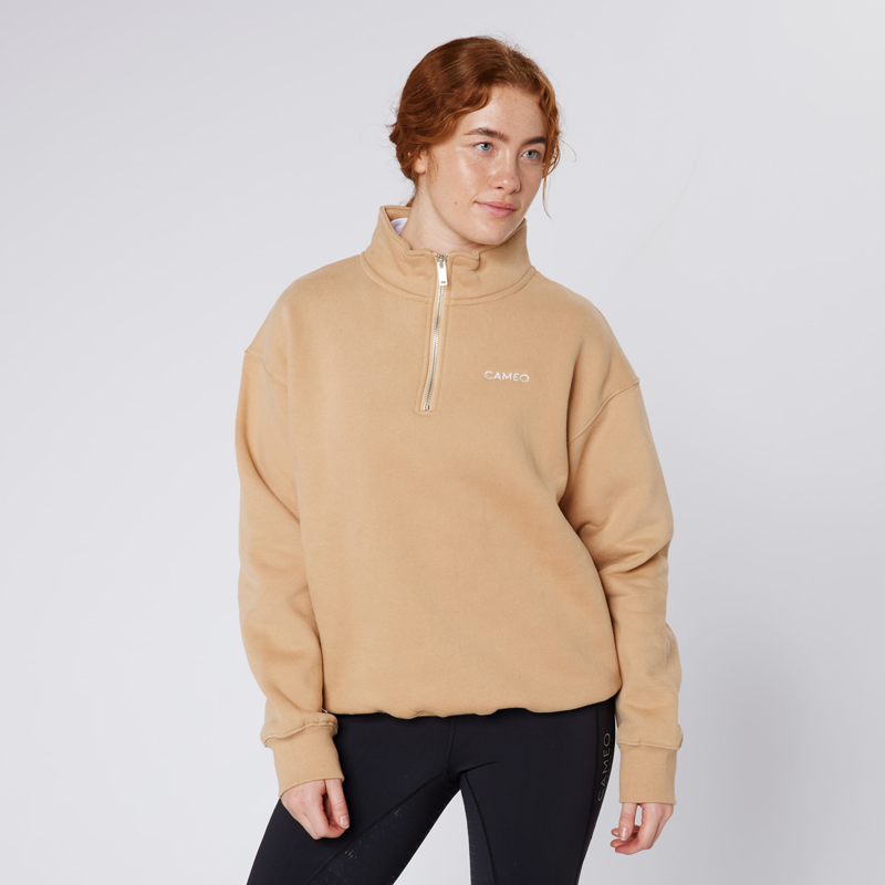 Cameo Ladies Mid Layer Sweatshirt - Camel-6