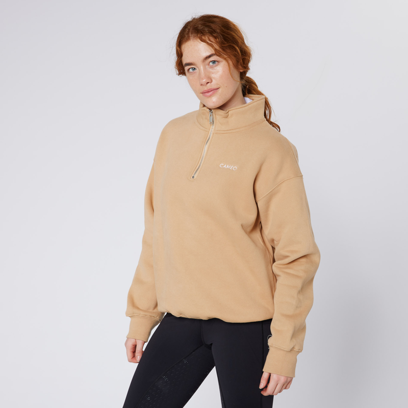 Cameo Ladies Mid Layer Sweatshirt - Camel-5