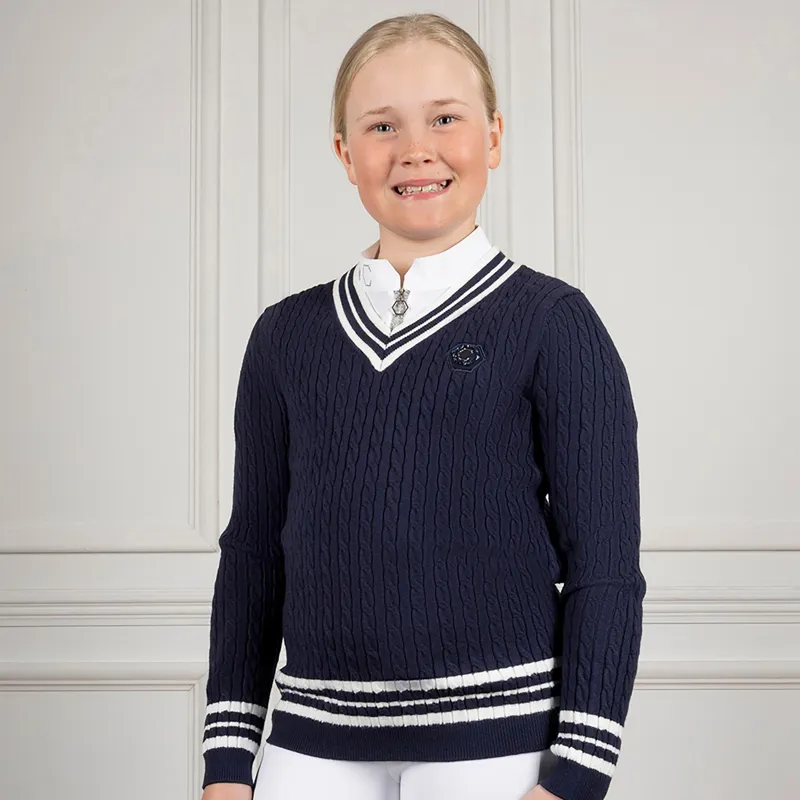 Coldstream NG Horndean Knitted V-Neck Jumper - Navy