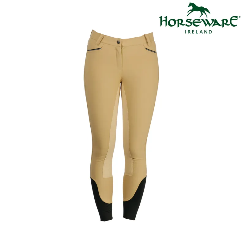 Horseware Ladies Woven Competition Breeches - Canary
