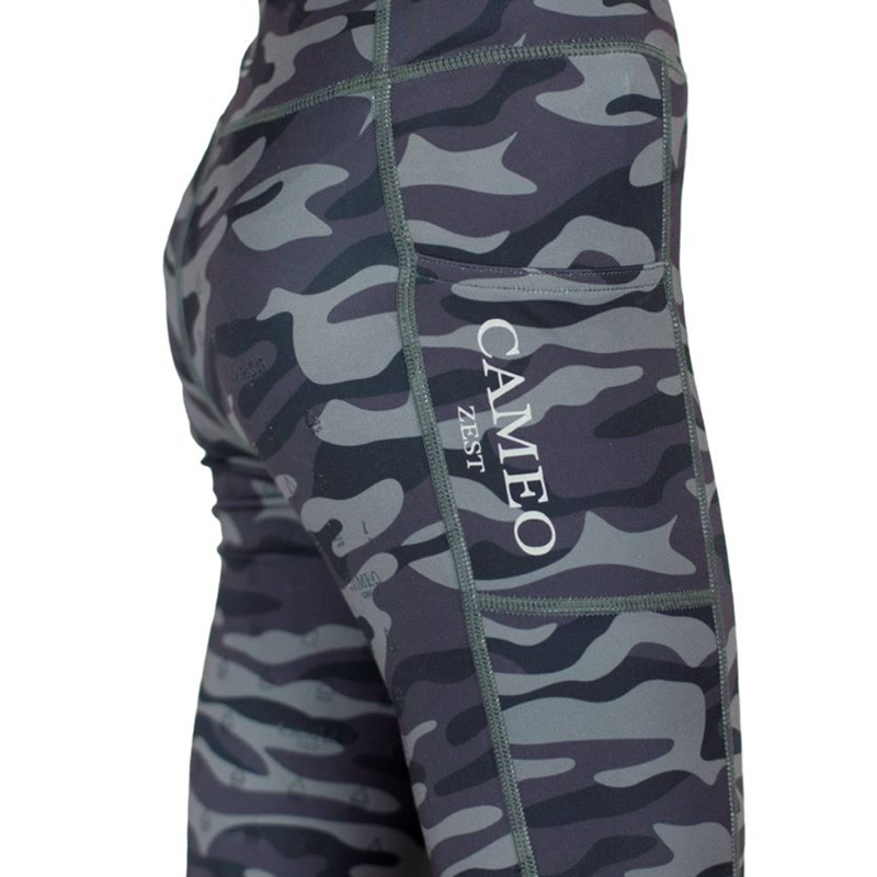 Cameo Junior Zest Riding Tights - Khaki-2