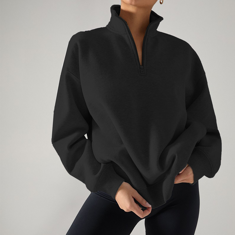 Cameo Ladies Mid Layer Sweatshirt - Black-1