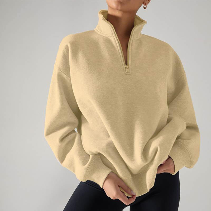 Cameo Ladies Mid Layer Sweatshirt - Camel-1