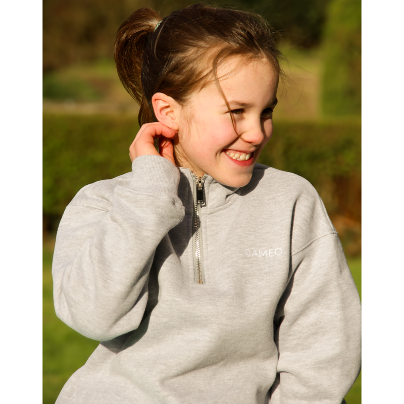 Cameo Junior Mid Layer Sweatshirt - Grey-1