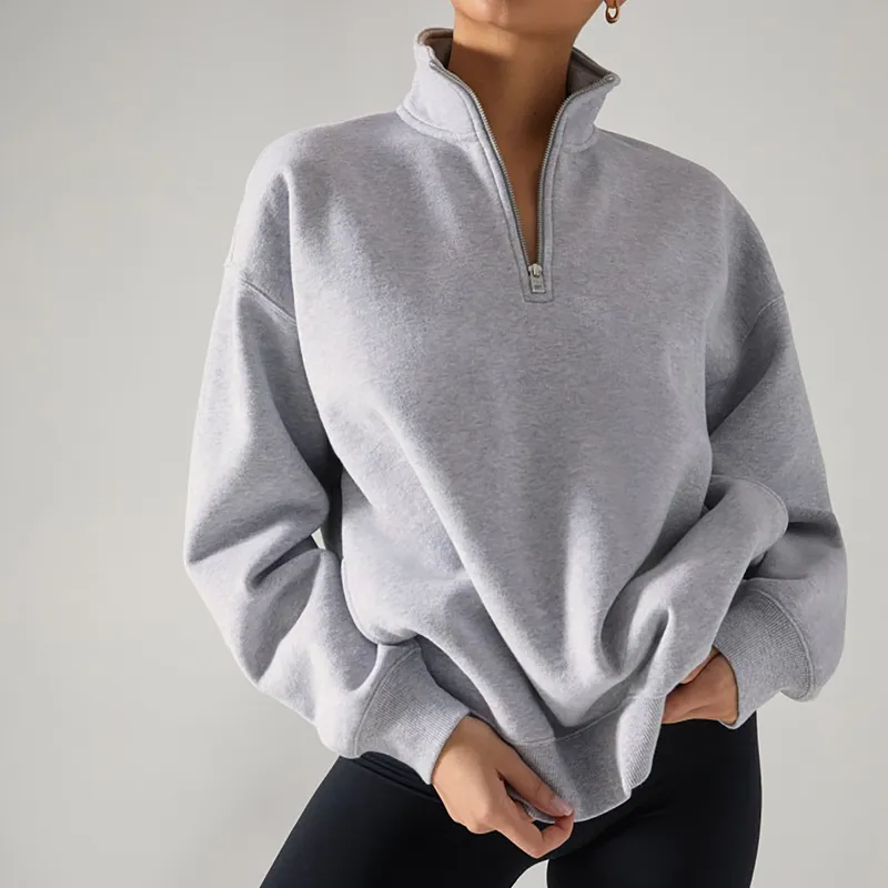 Cameo Ladies Mid Layer Sweatshirt - Grey-1