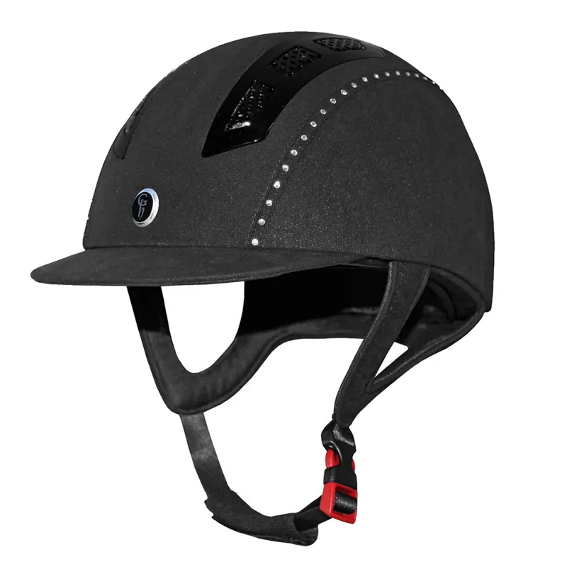 Gatehouse Chelsea Suedette Air Flow Pro Crystal Riding Hat - Black