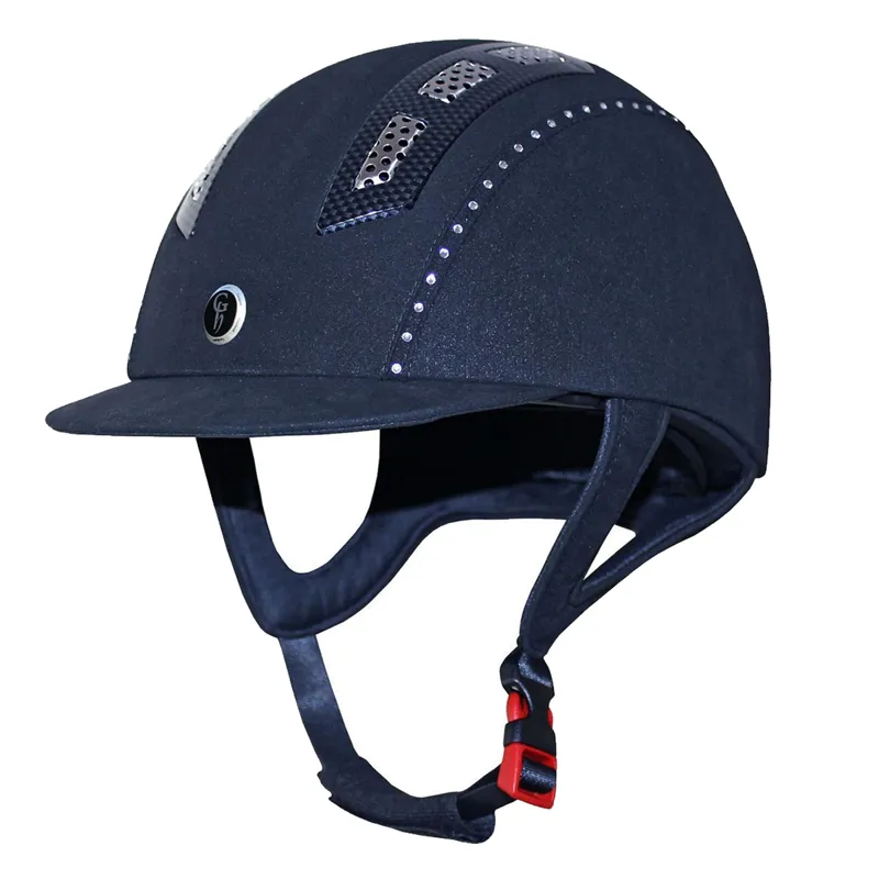 Gatehouse Chelsea Suedette Air Flow Pro Crystal Riding Hat - Navy