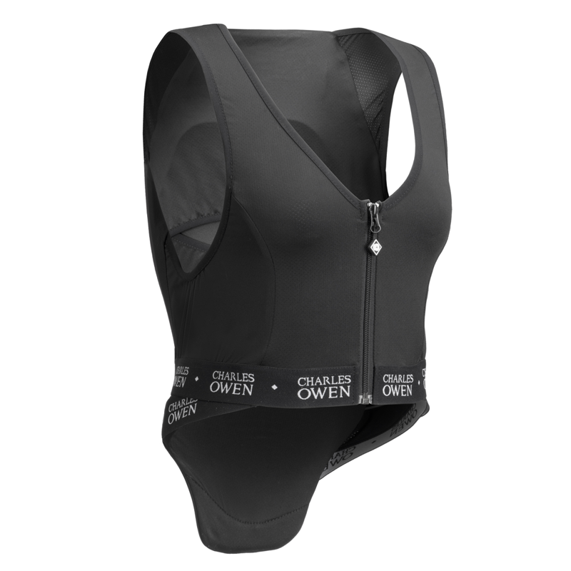 Charles Owen Junior Shadow Back Protector - Black-1
