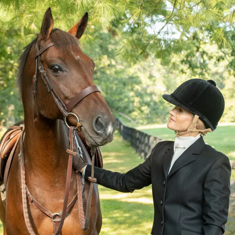 Charles Owen Fian Riding Hat - Black/Dun-2