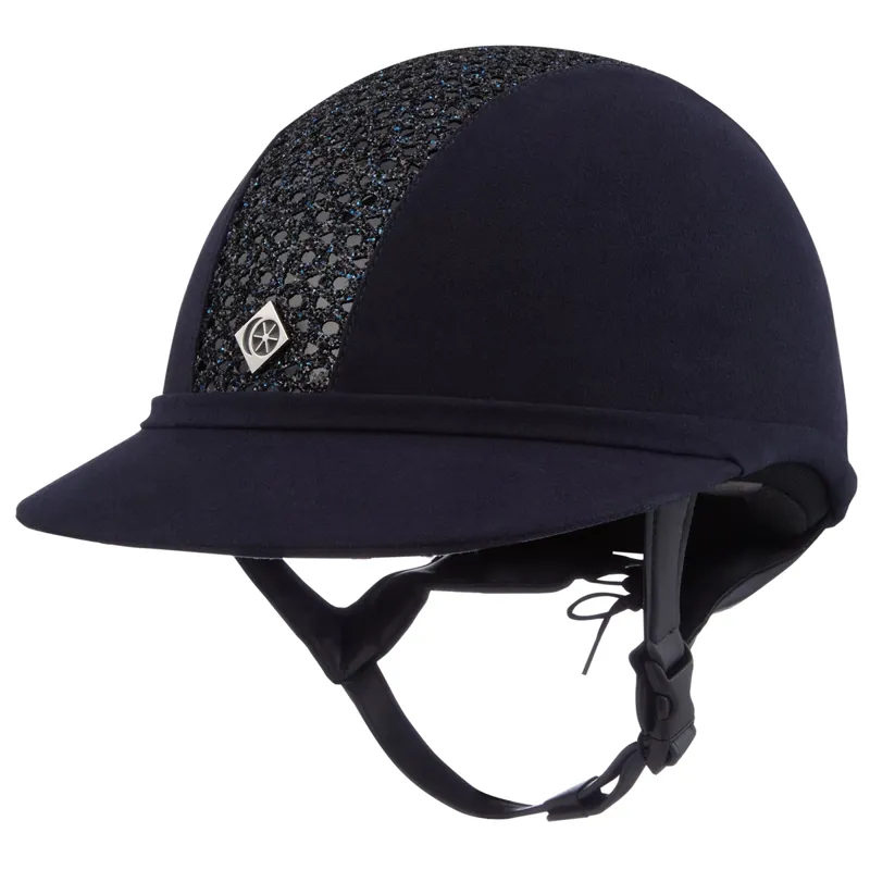 Charles Owen SP8 Plus Riding Hat - Navy/Navy Sparkly