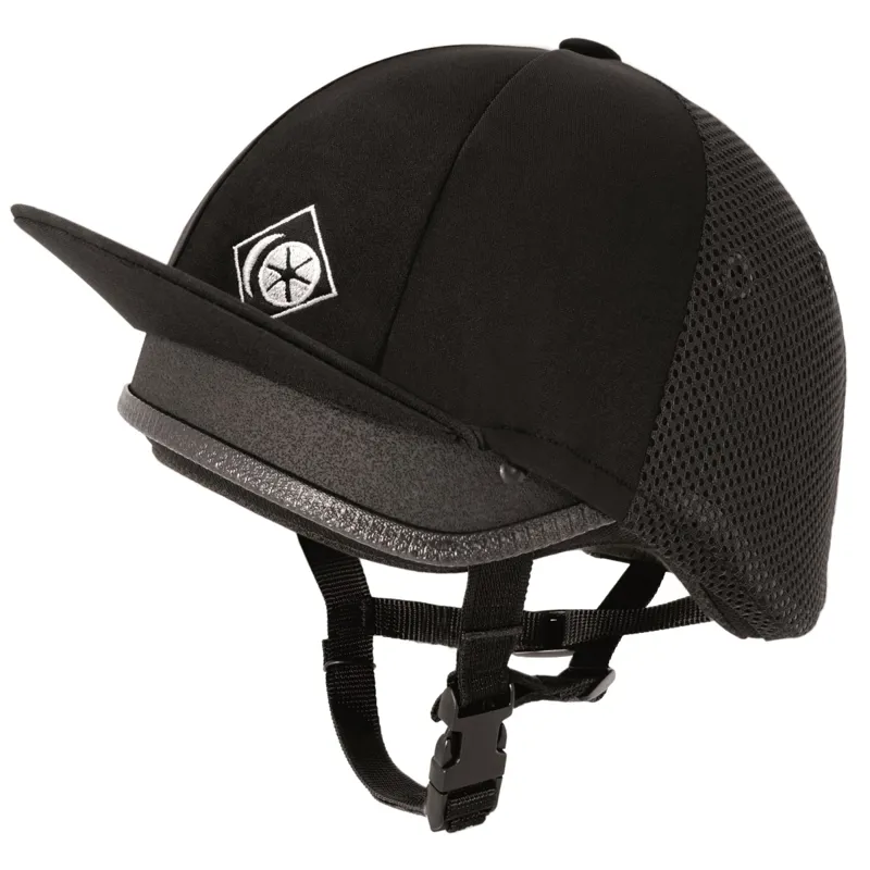 Charles Owen Vented Lycra Hat Silk - Black