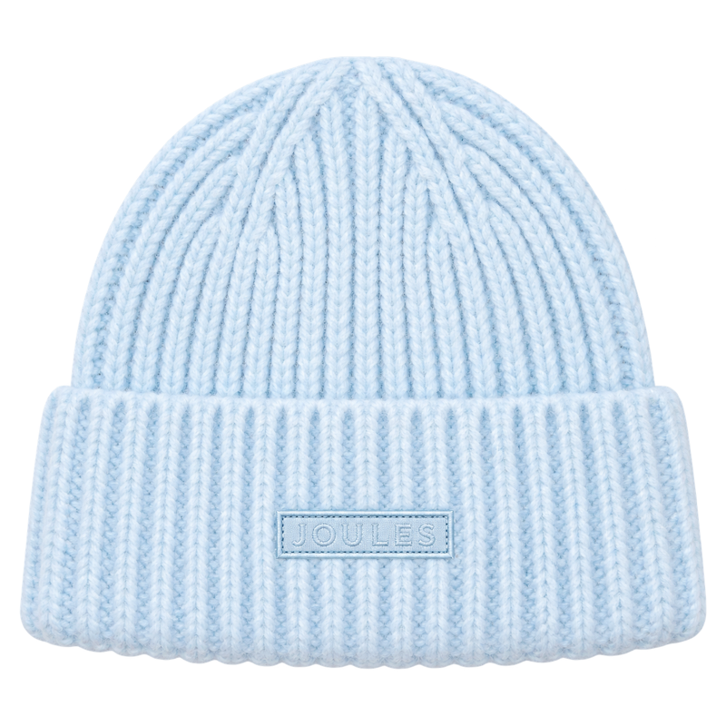 Joules Ladies Chunky Beanie Hat - Blue