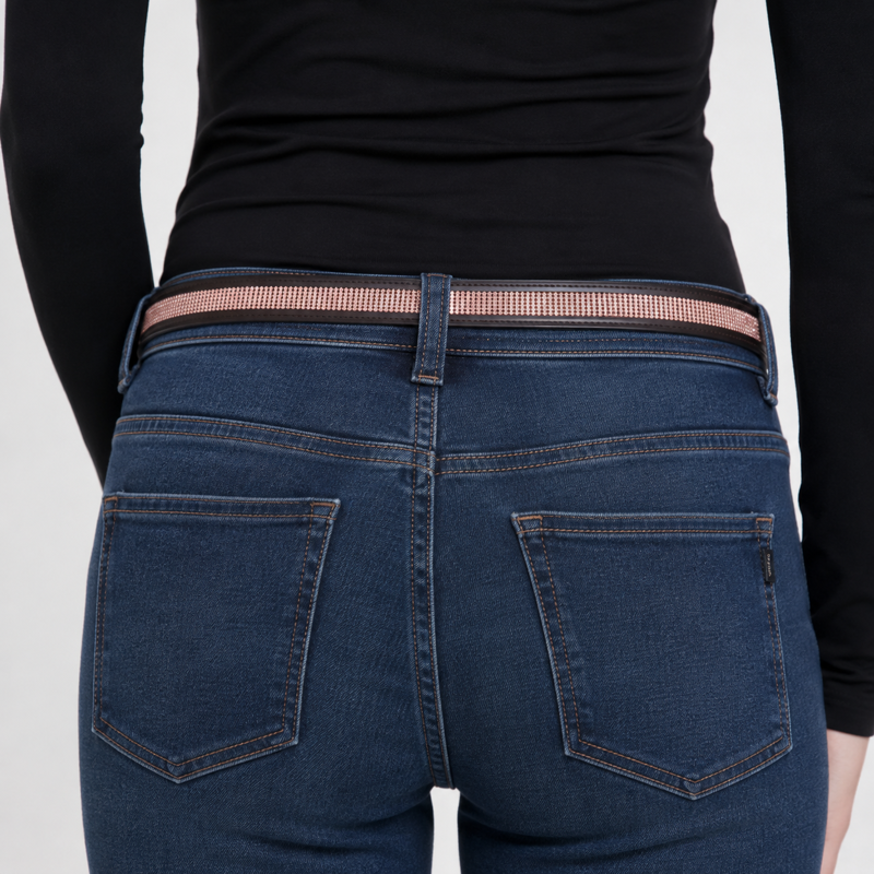 Hy Equestrian Rosciano Rose Gold Belt - Brown