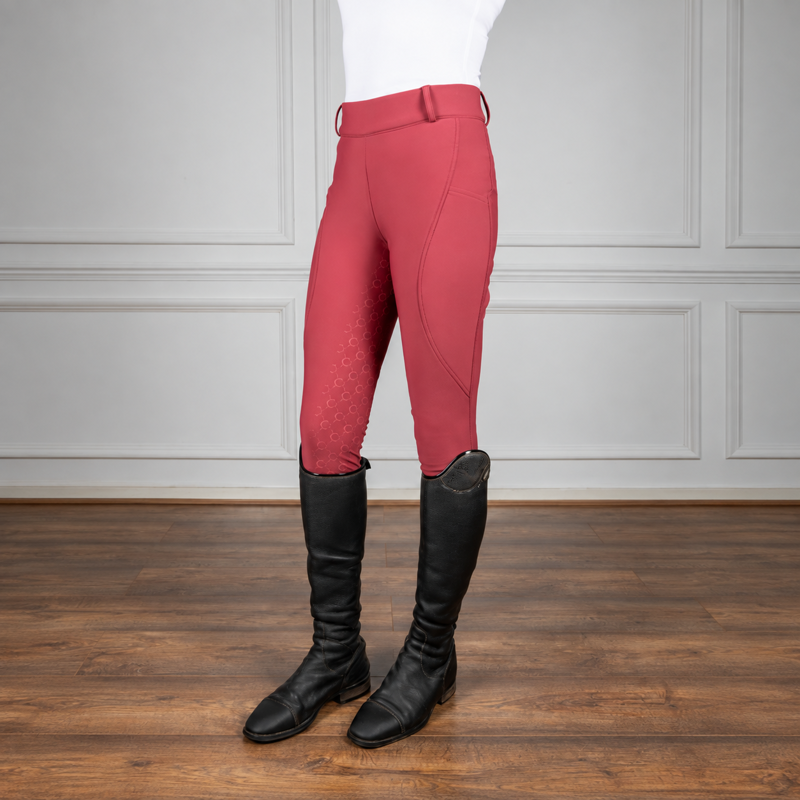 Coldstream Balmore Thermal Riding Tights - Burgundy