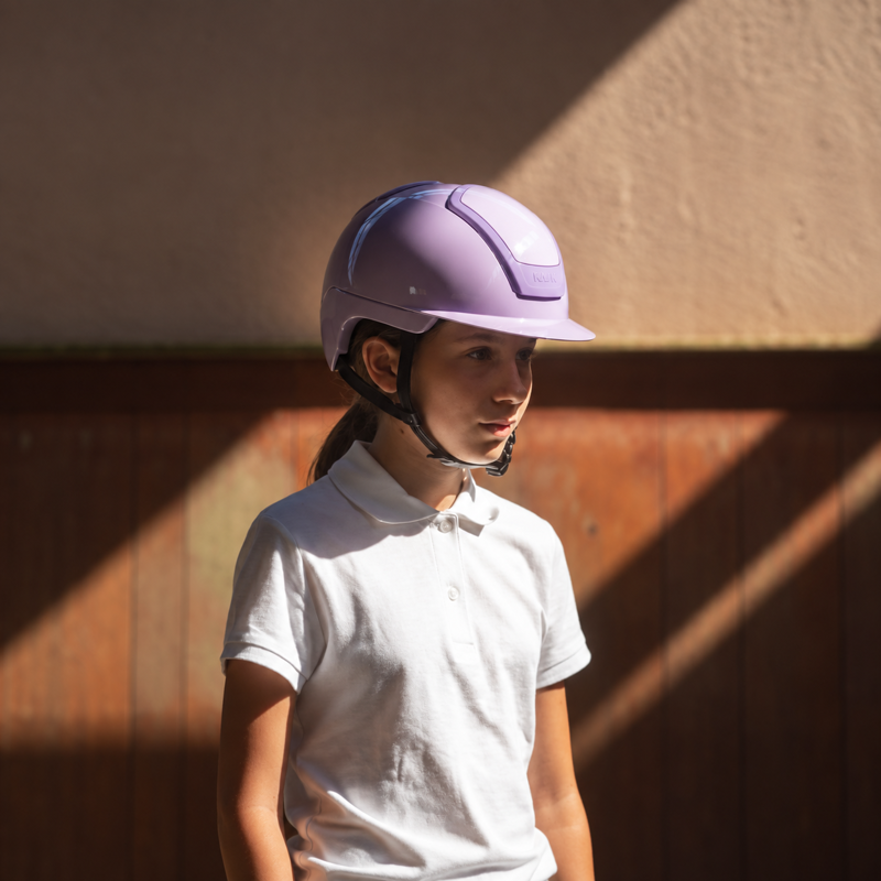 Kask Nemesi Shine Standard Peak Riding Hat - Cloud Lilac-3