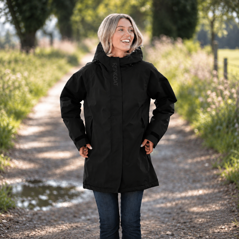 Reincoat Women's Parka Lite - Black-2