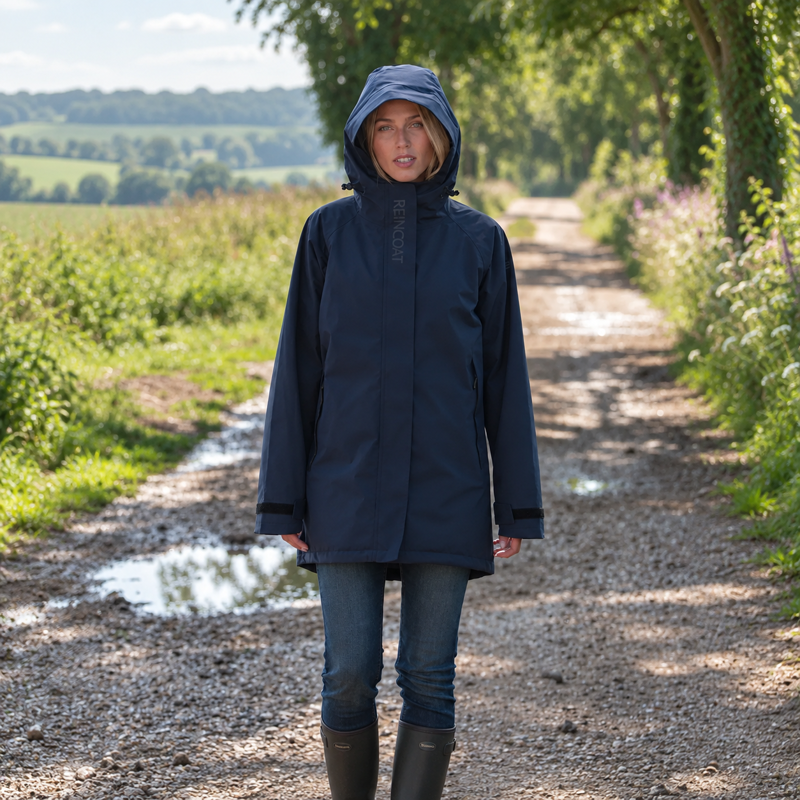 Reincoat Women's Parka Lite - Midnight Navy-1