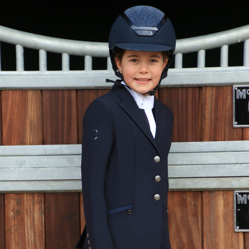 Coldstream Next Generation Child's Lanark Show Shirt - Navy-8