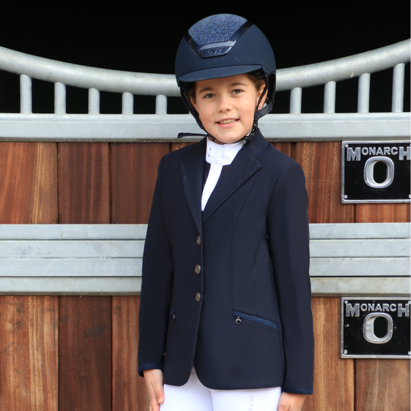 Coldstream Next Generation Child's Lanark Show Shirt - Navy-2