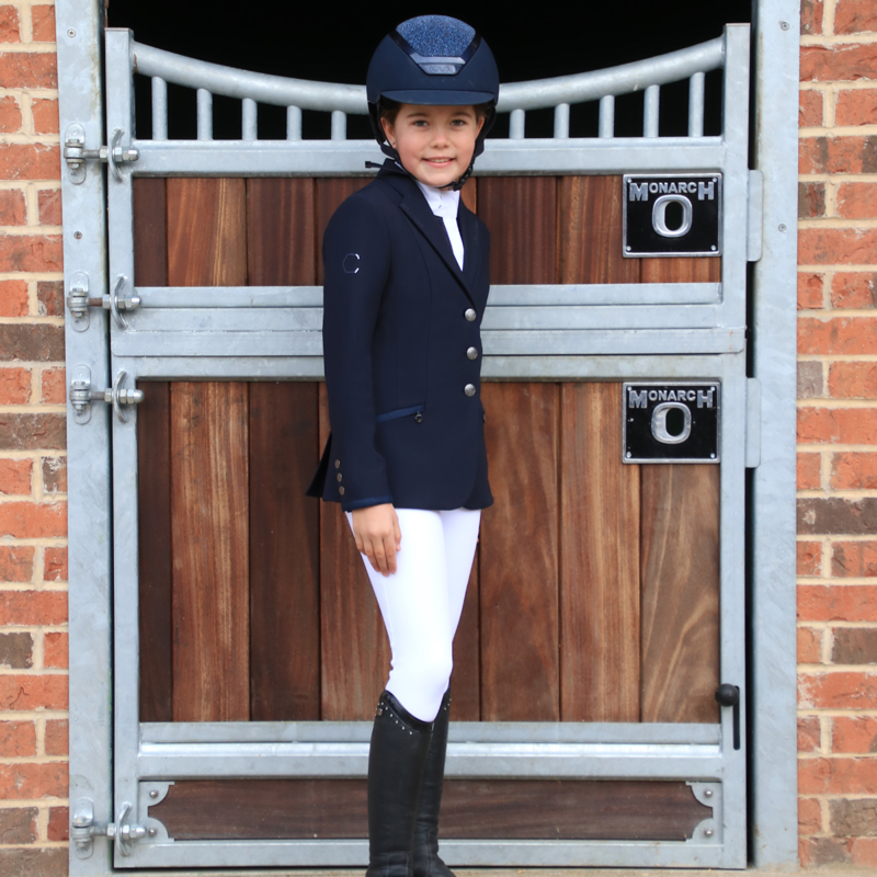 Coldstream Next Generation Child's Lanark Show Shirt - Navy-7