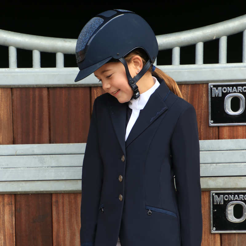 Coldstream Next Generation Child's Lanark Show Shirt - Navy-5