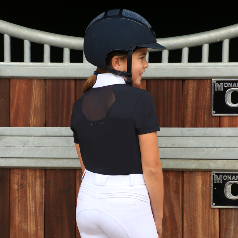 Coldstream Next Generation Child's Lanark Show Shirt - Navy-4