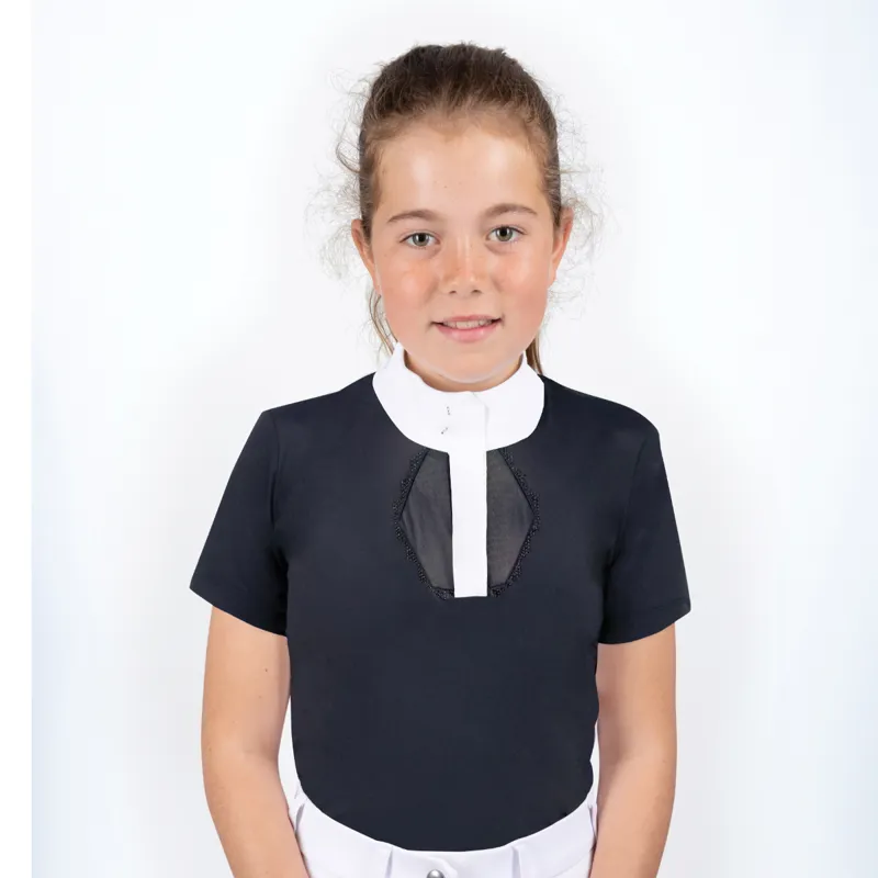 Coldstream Next Generation Child's Lanark Show Shirt - Navy