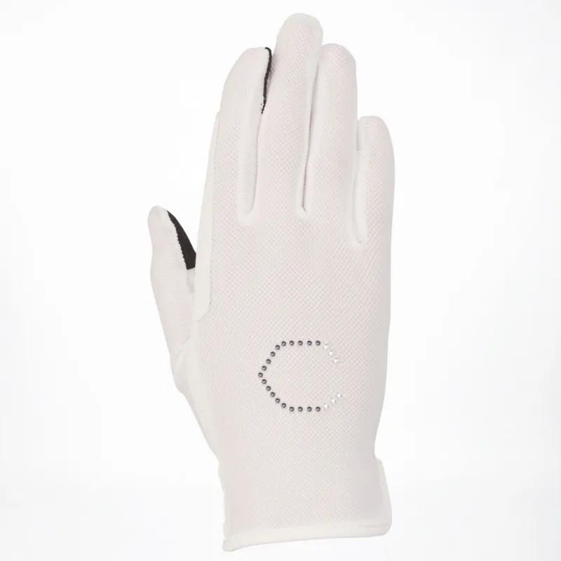 Coldstream Next Generation Child's Lintlaw CoolMesh Summer Riding Gloves - White