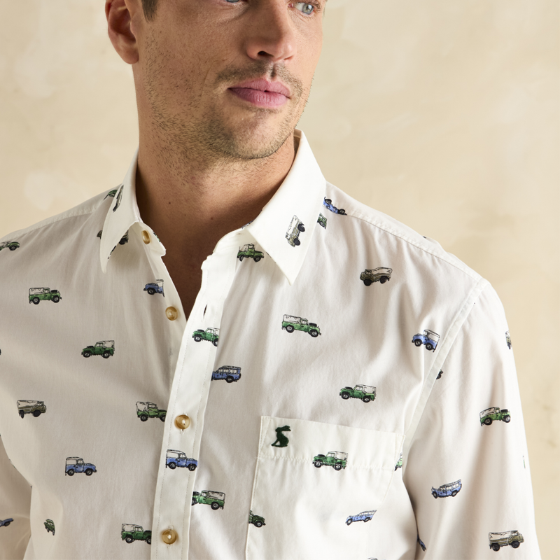 Joules Men's X Eleanor Tomlinson Classic Fit Cotton Shirt - White-5