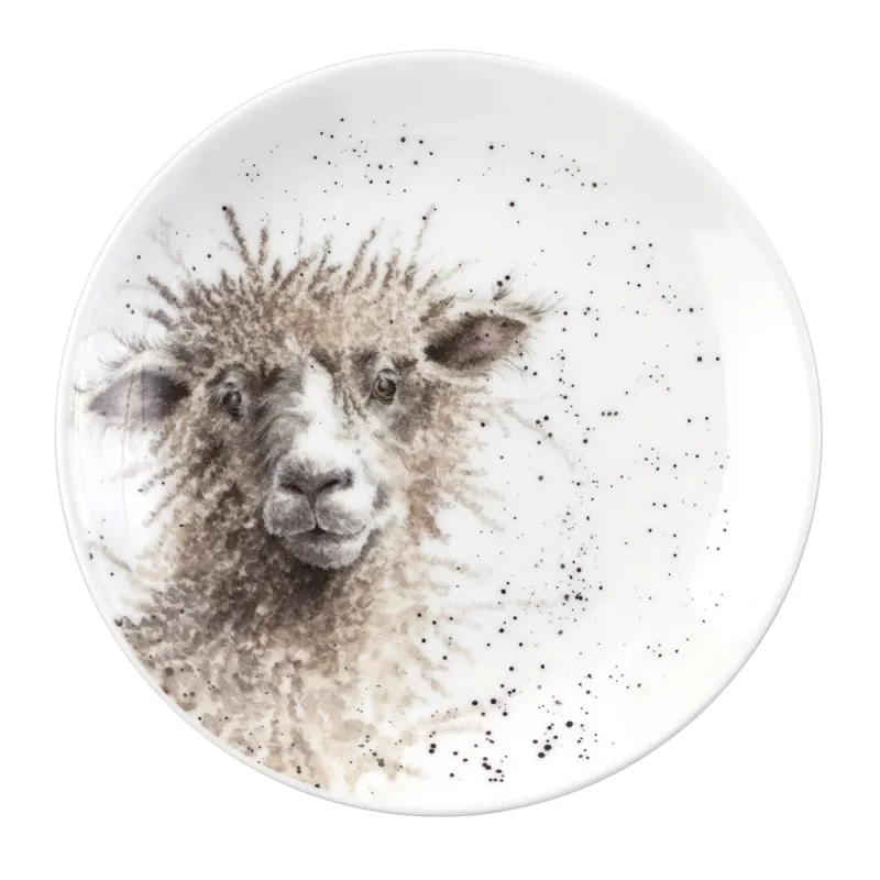 Portmeirion Wrendale Designs Set of 4 Farmyard Animal Coupe Plates-1