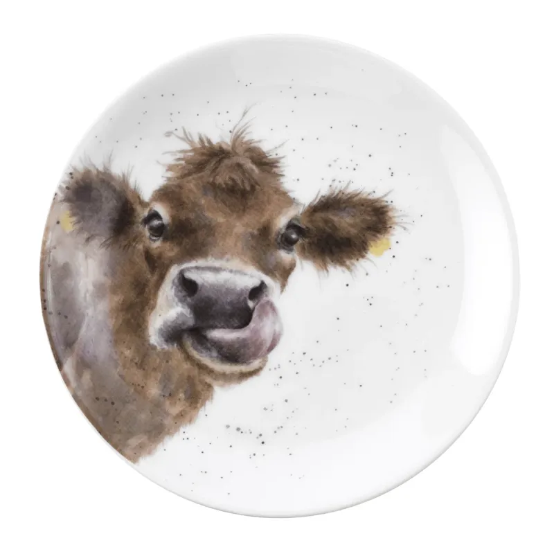 Portmeirion Wrendale Designs Set of 4 Farmyard Animal Coupe Plates-3