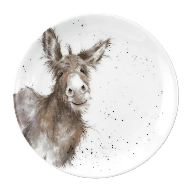 Portmeirion Wrendale Designs Set of 4 Farmyard Animal Coupe Plates-4