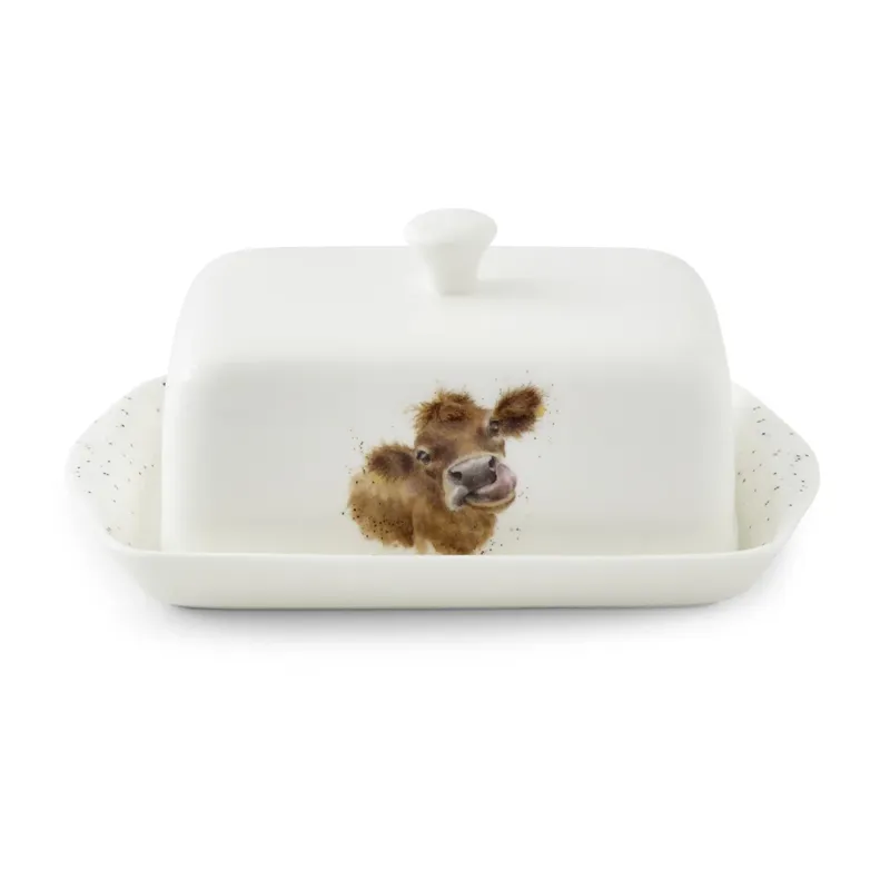 Wrendale Designs 'Moo' Cow Butter Dish