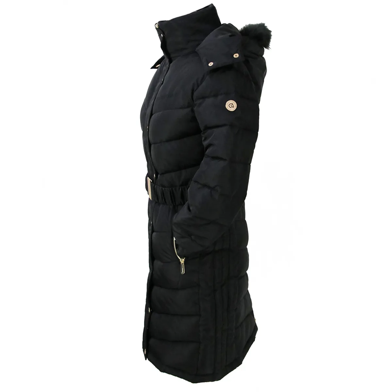 Coldstream Branxton Long Quilted Coat - Black-2