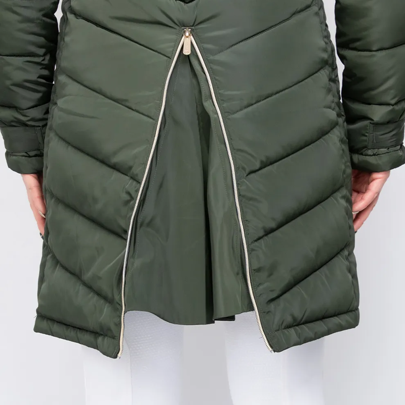 Coldstream Branxton Long Quilted Coat - Fern Green-4