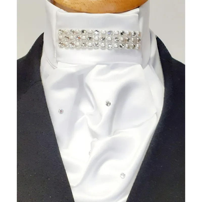 ShowQuest Contessa Supreme Ready Tied Stock - White