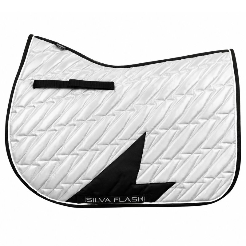 Silva Flash Saddle Pad By Hy Equestrian - Black/Reflective Silver	