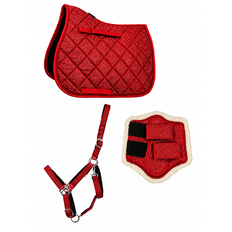 Hy Equestrian Glitzy Bundle Deal - Red