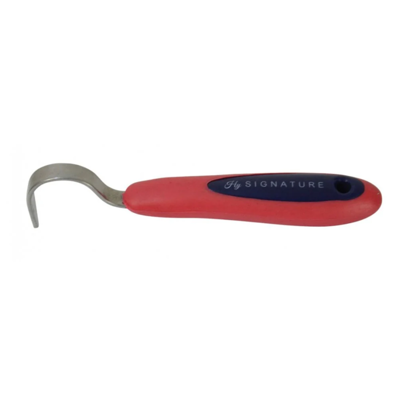 Hy Signature Hoof Pick - Navy/Red