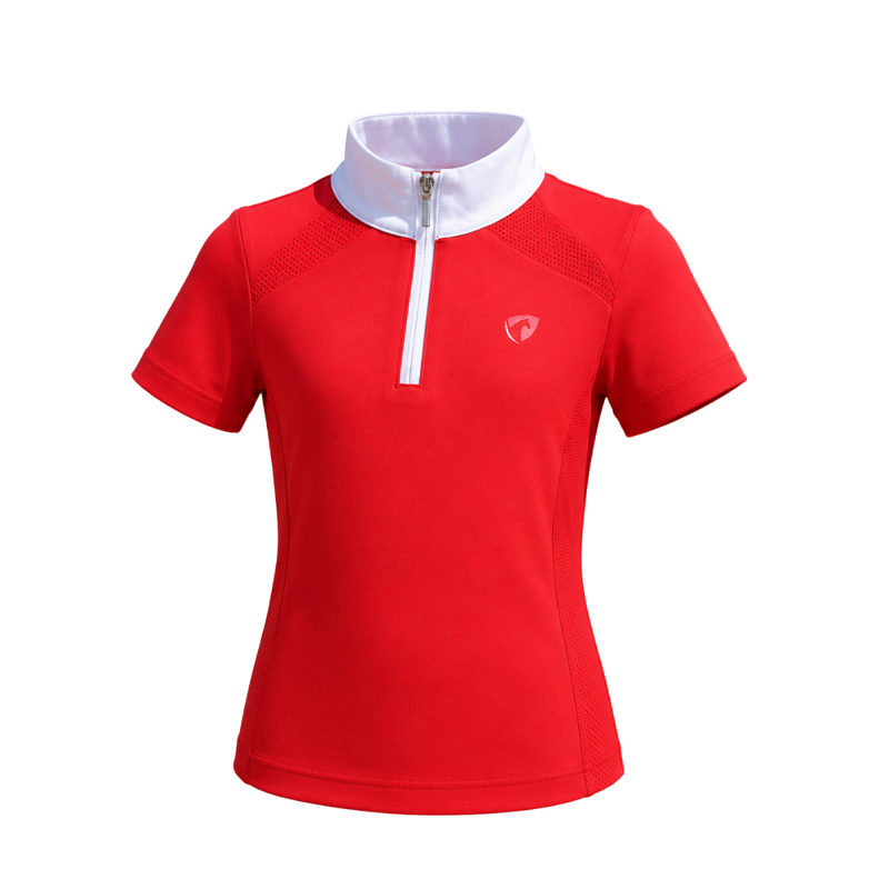 Hy Equestrian Children's Scarlet Show Shirt - Red/White
