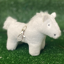 Crafty Ponies Keyring - White