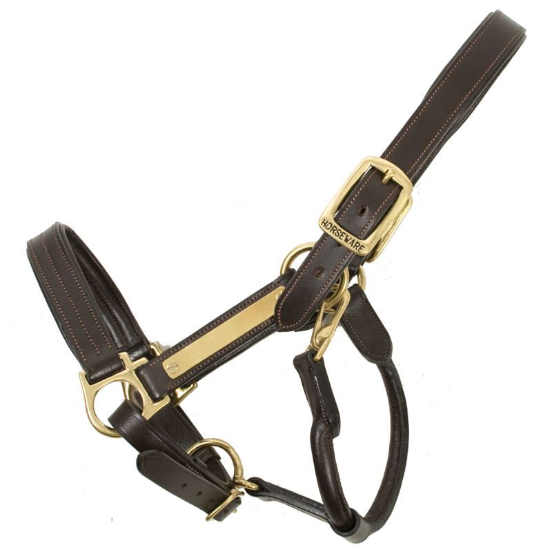 Horseware Amigo Leather Headcollar - Brown-1
