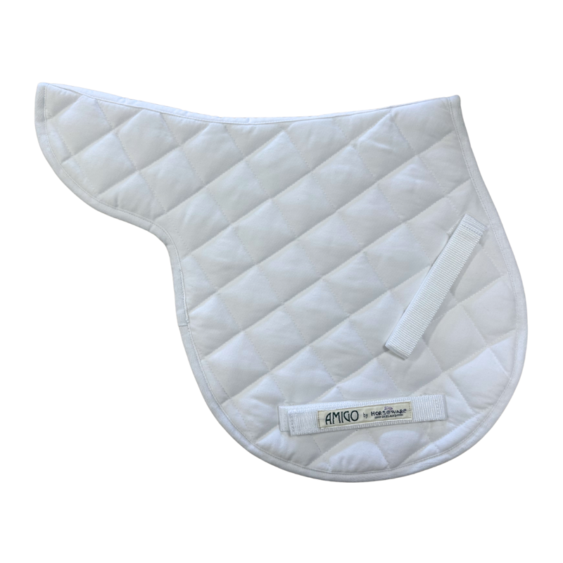 Amigo Shaped Saddle Pad - White
