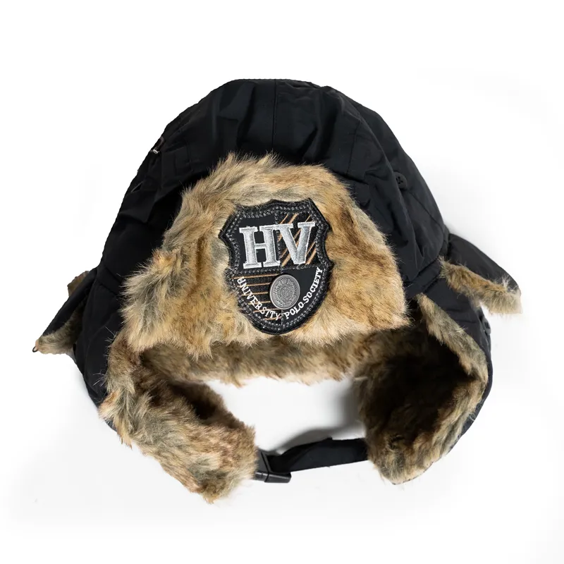 HV Polo Aviator Hat - Black