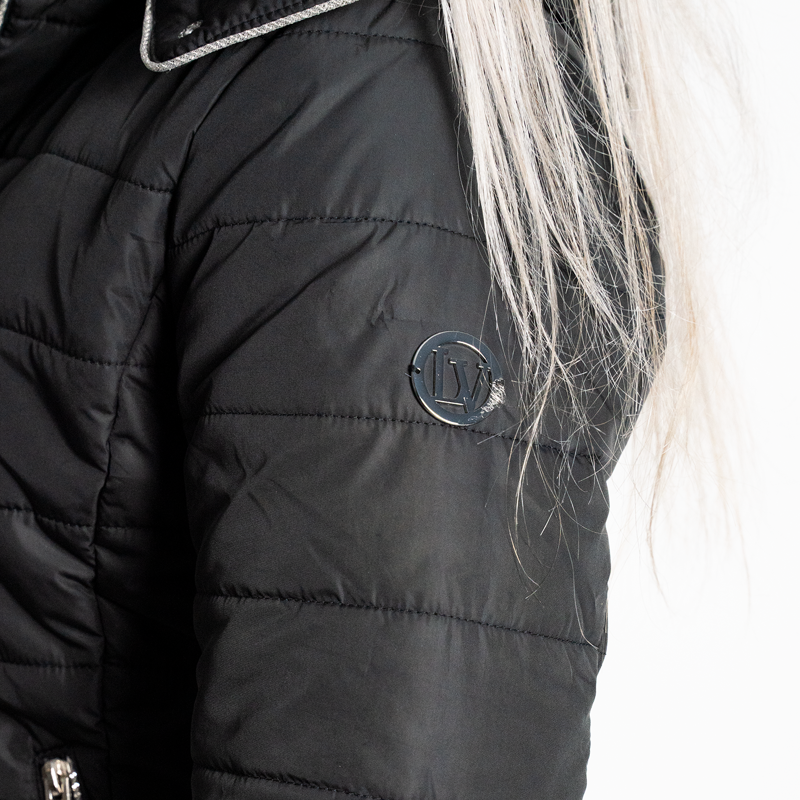 La Valencio Gwen Ladies Padded Coat - Black-1